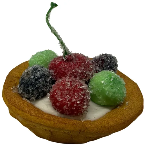Artificial Sugar Coated Berry & Custard Tart