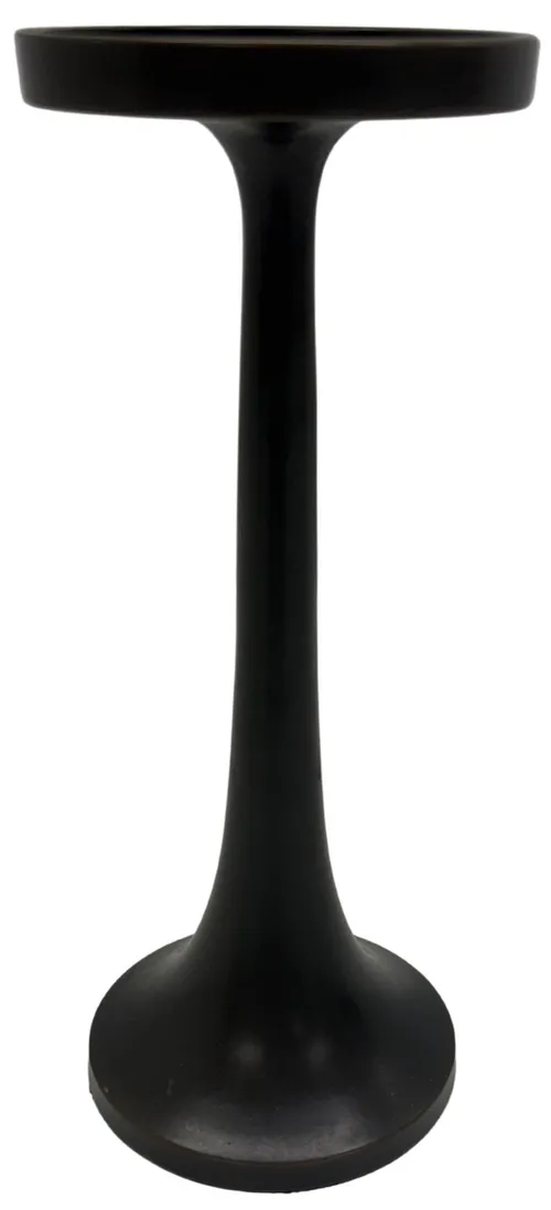 Matte Bronze Metal Candle Holder - Small