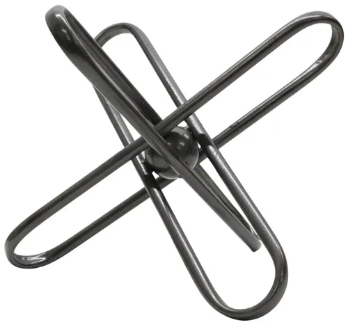Black Metal Round Atomic Sculpture