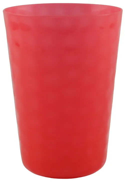 Red Plastic Tumbler Drinking Glass