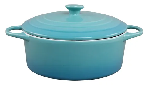 Turquoise Ceramic Casserole Dish With Lid