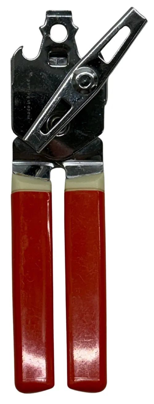 Vintage Orange Handled Can Opener