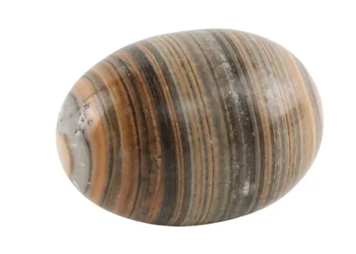 Polished Bumblebee Calcite Stone Egg