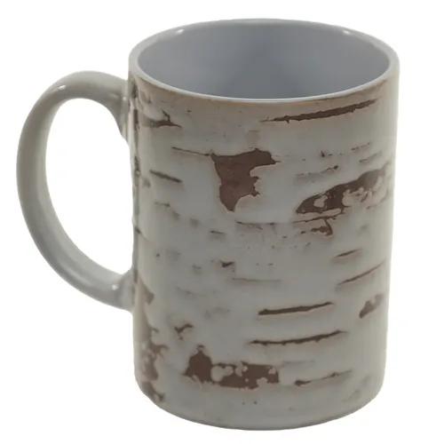 Grey Birch Bark Mug