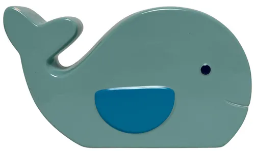 Blue Ceramic Whale Bank