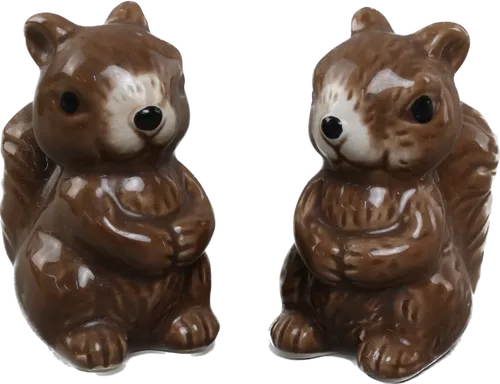 Brown Squirrel Salt & Pepper Set