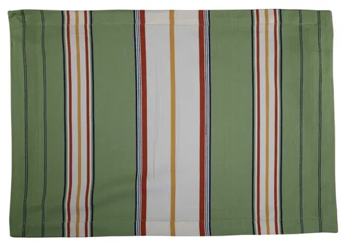 Green Stripe Rectangular Placemat