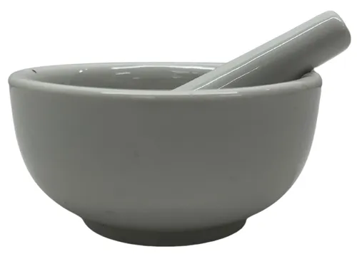White Porcelain Mortar & Pestle