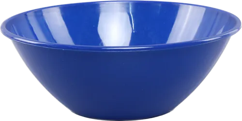 Solid Dark Blue Plastic Serving Bowl