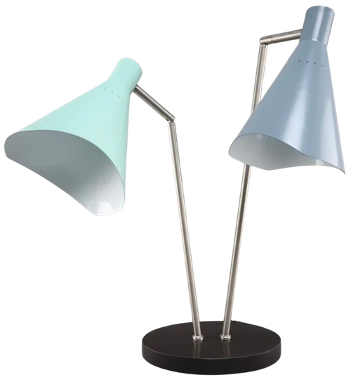 Blue & Turquoise Metal Table Lamp
