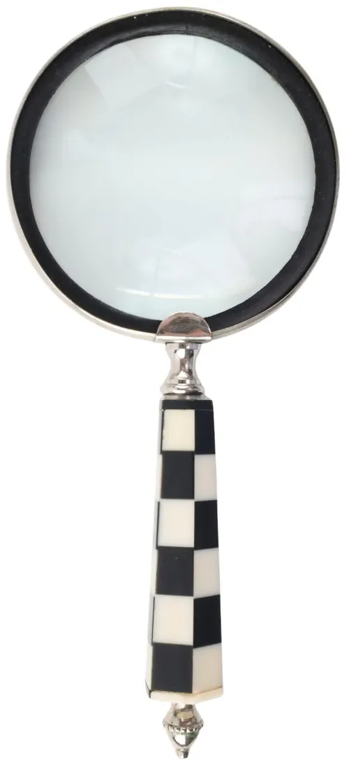 Black & White Tile Magnifying Glass