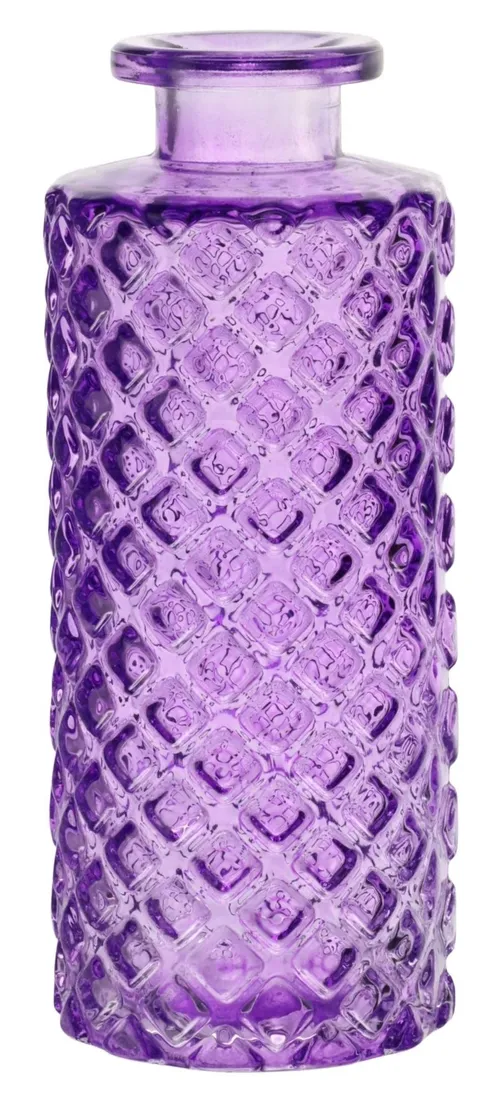 Purple Clear Glass Vase Collection - G