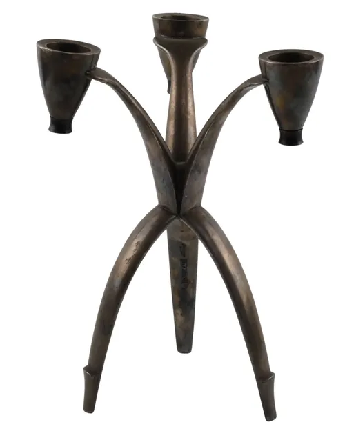 Silver Plated Tripod Candelabra 