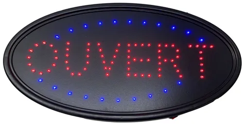 French Open Ouvert LED Sign