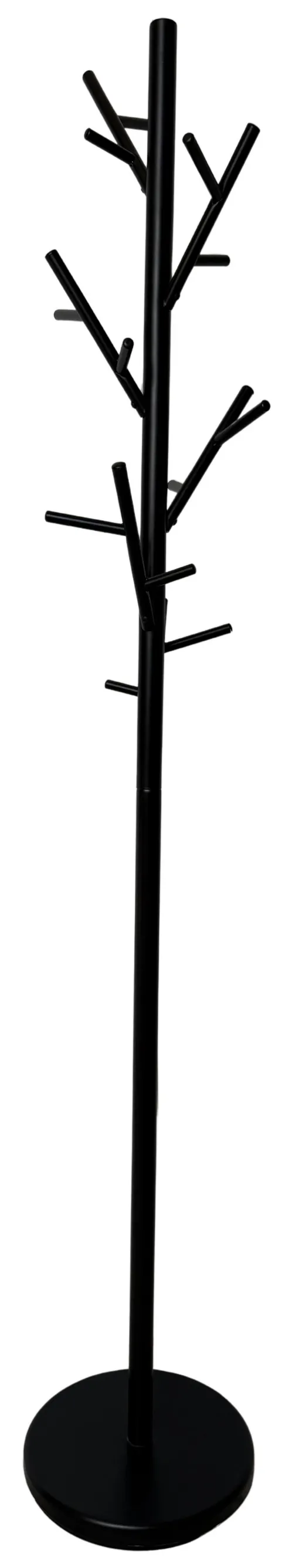 Black Metal Tree Branch Standing Coat Rack