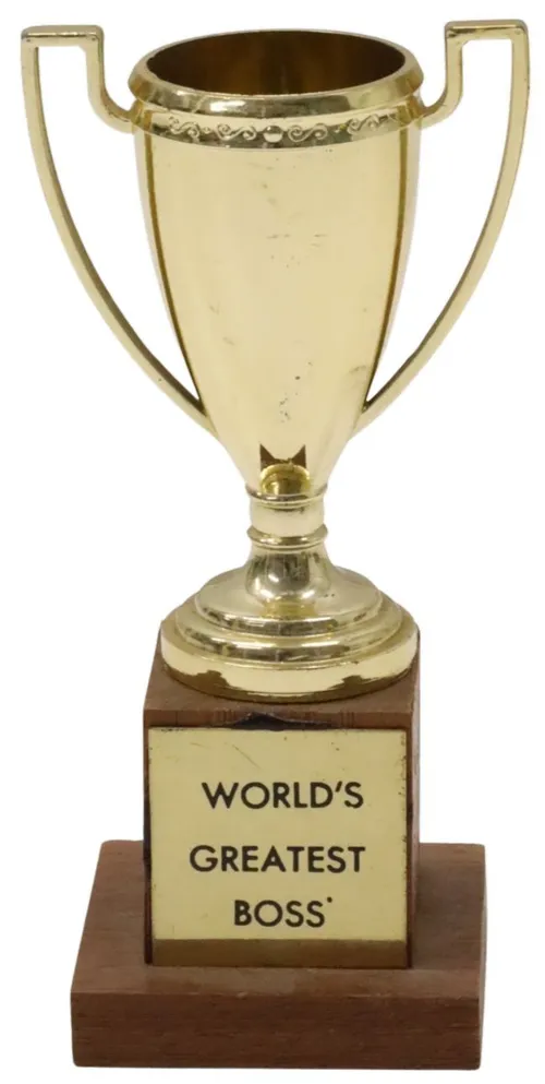 Miniature World's Greatest Boss Trophy 