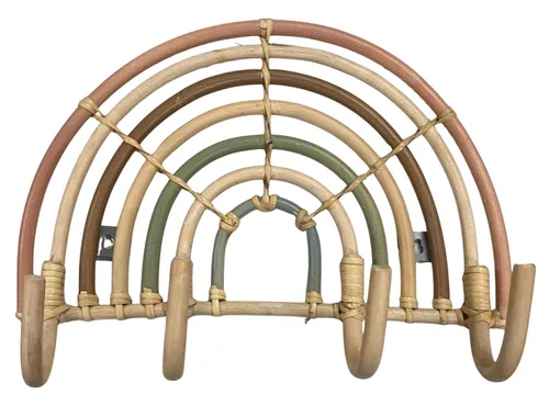 Wicker Rainbow Wall Hooks