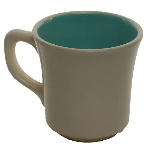 White With Robin's Egg Blue Interior Mug