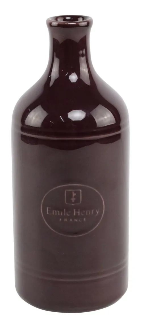 Deep Plum Stoneware Oil Bottle
