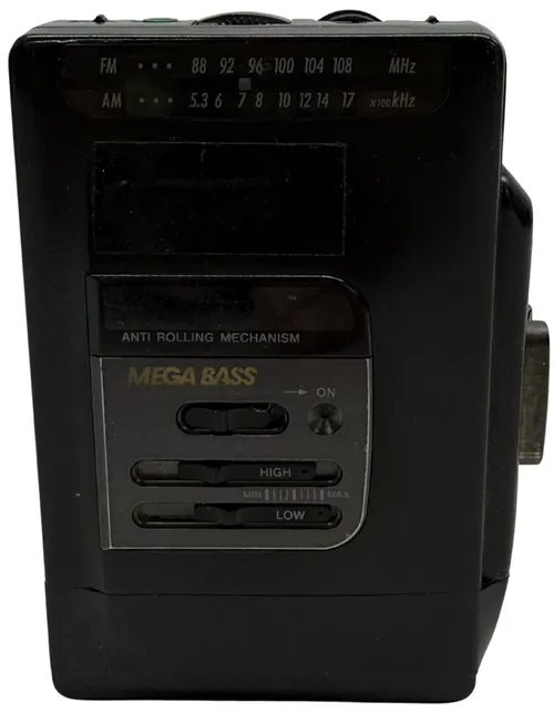 Black Cassette Walkman