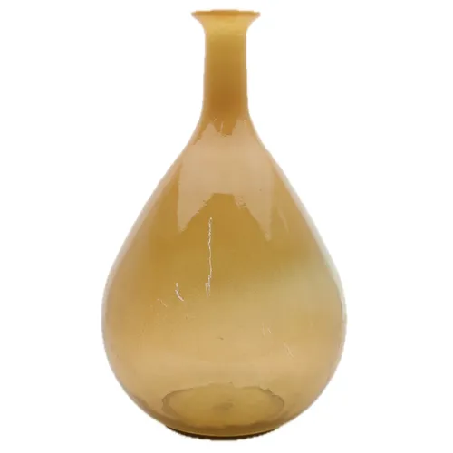 Beige Bulb Glass Vase