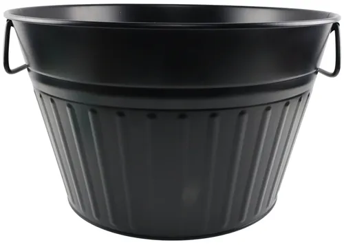 Black Metal Beverage Bucket With Handles