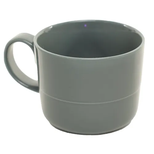 Mid Charcoal Grey Single Rib Mug