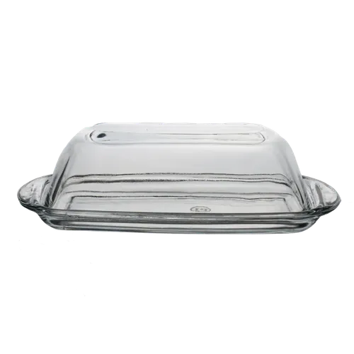 Clear Glass Butter Dish
