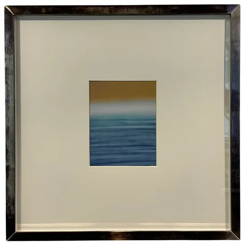 Blue Wave In Copper Metal Frame