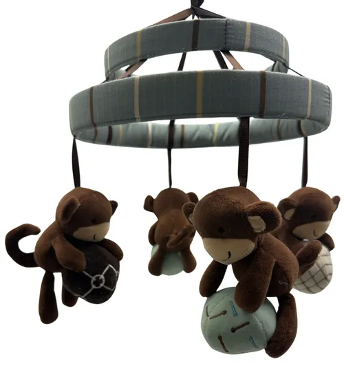 Stuffed Plush Monkey Baby Mobile