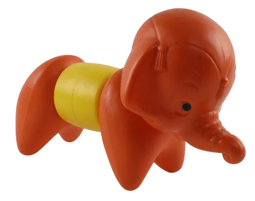 Vintage Orange & Yellow Elephant