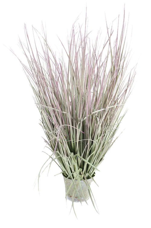 Artificial Lemon Grass In Galvanized Tin Pot