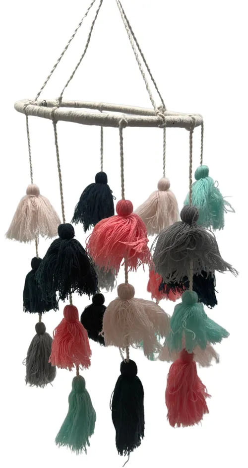 Multicolour Tassel Baby Mobile