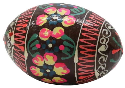 Pysanka Wood Painted Egg - B