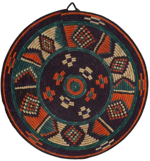 African Woven Wall Hanging Bowl