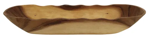 Oval Wood Serving Bowl