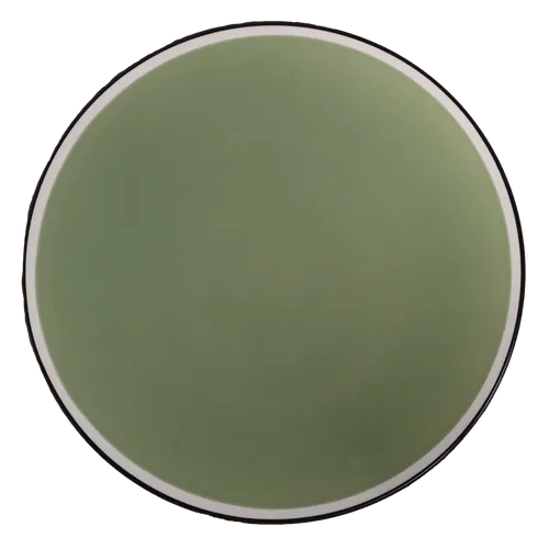 Matte Mint Green With Black & White Rim Medium Circular Serving Platter