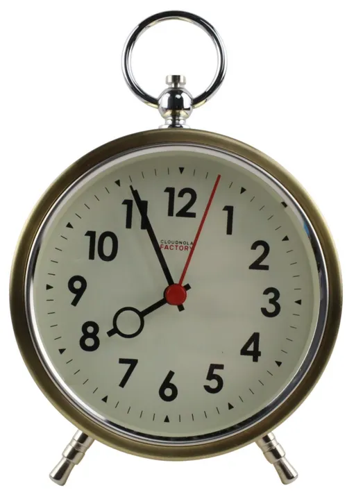 Brass Round Alarm Clock
