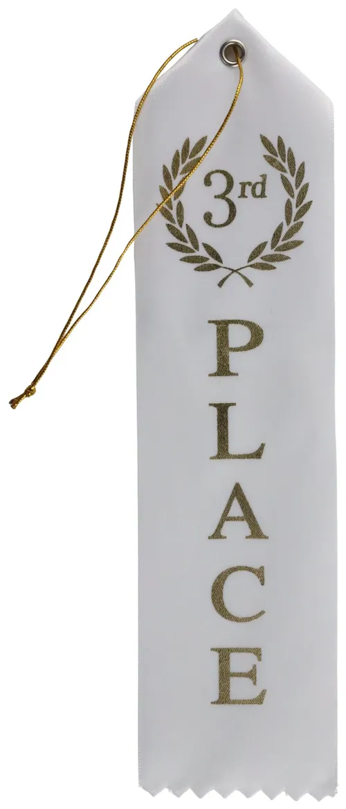 White 3rd Place Ribbon Award