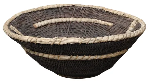 Brown & Natural Weave Decorative Bowl