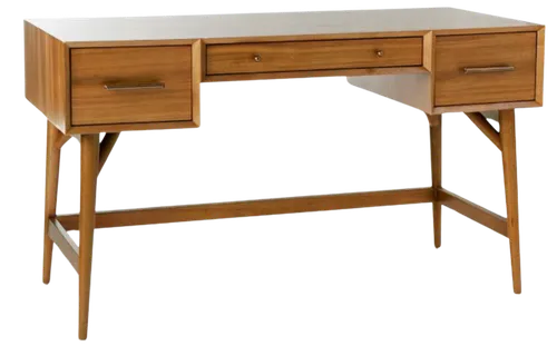 Mid Century Acorn Wood Desk