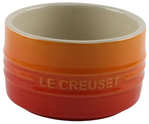 Orange Gradient Ribbed Ramekin
