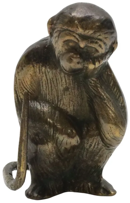 Bronze Thinking Monkey