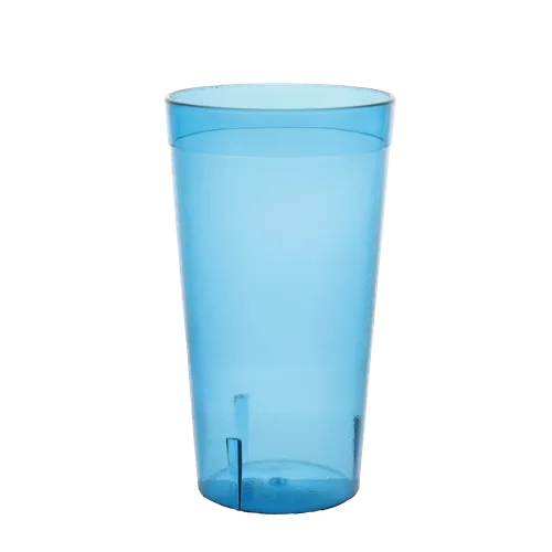 Blue Acrylic Tumbler Drinking Glass With Pitted Effect