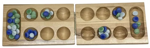 Wood Folding Mancala Game Board