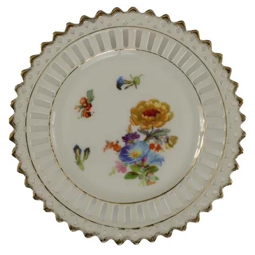 Decorative Floral Lattice Plate