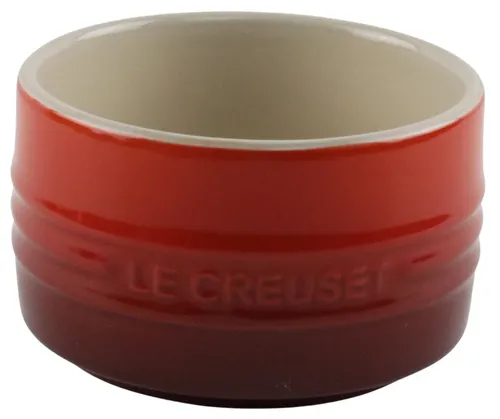 Red Gradient Ribbed Ramekin