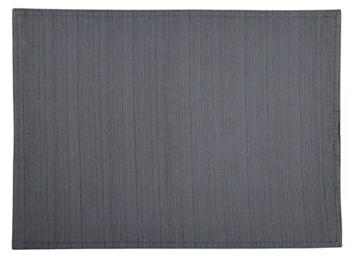Solid Black Rectangular Placemat