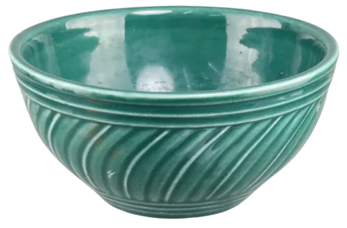 Antique Green Swirl Small Bowl