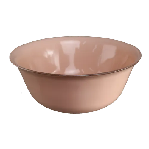 Pale Pink Glass Serving Bowl